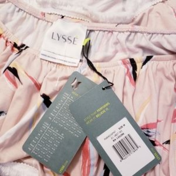 New LYSSE One shoulder Ruffle top Blouse Medium - Picture 4 of 5